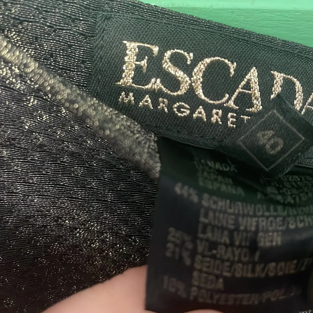 ESCADA Margaretha Ley Metallic Pencil Skirt Made in Germany